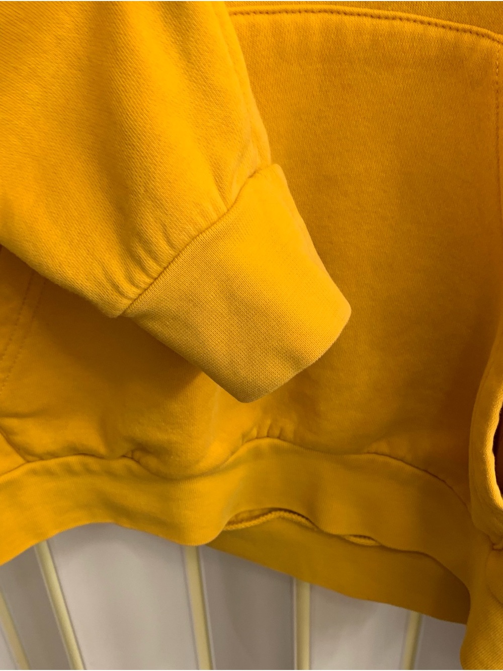 adidas Originals 3-D Trefoil Graphic Sweat Hoodie in “Active Gold” - Picture 5 of 12